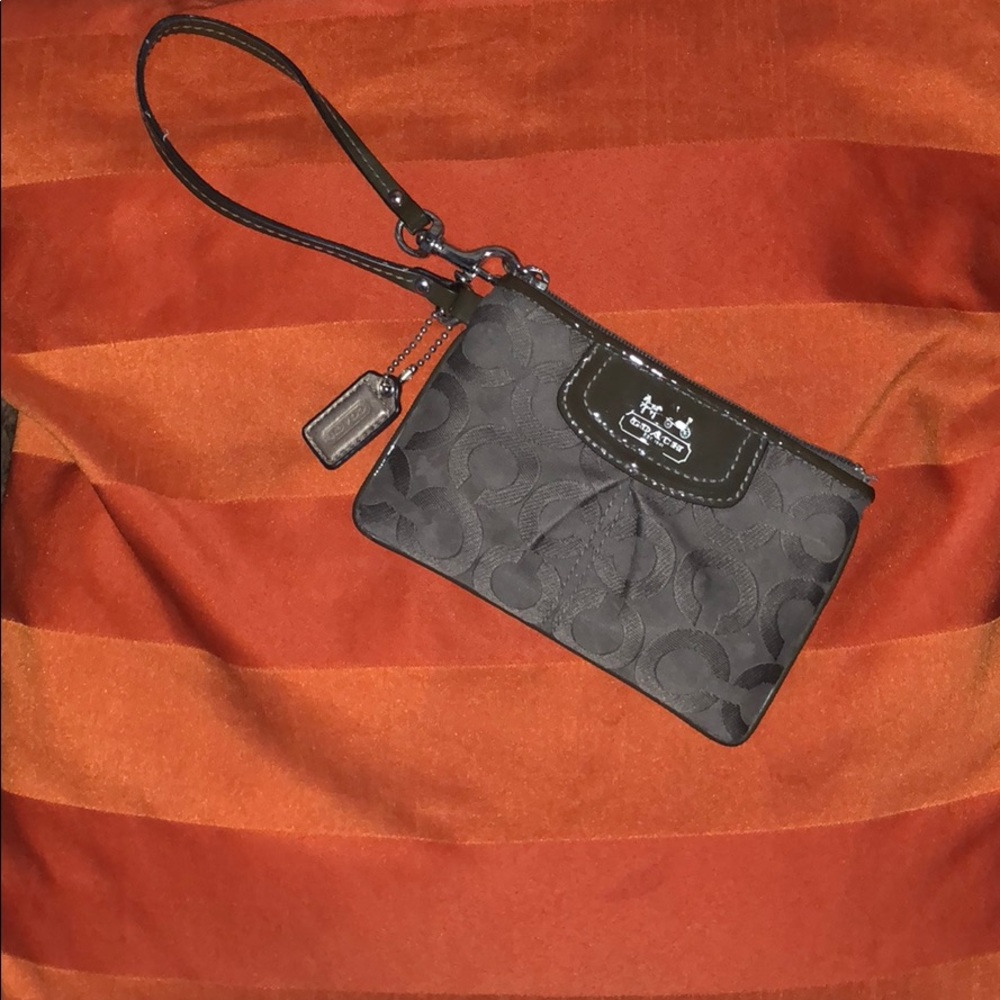 Coach signature C wristlet/change purse